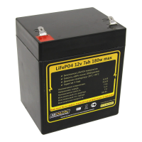 Аккумулятор LiFePO4 12v7Ah 180w max пластик М